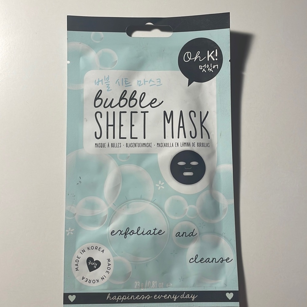 Bubble Sheet Mask